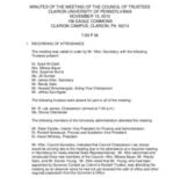 2012-11-15 Council of Trustees Minutes