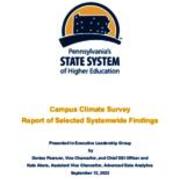 2022-09-12 Pennsylvania State System of Higher Education Campus Climate Survey Report of Selected Systemwide Findings