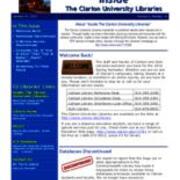 2010-01-19 Inside the Clarion University Libraries Newsletter (Vol. 5, No. 16)