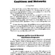 The Rural Library:  Programs and Services, Community Coalitions and Networks
