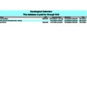 Unique Titles - Sociological Collection