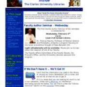 2011-02-01 Inside the Clarion University Libraries Newsletter (Vol. 6, No. 18)
