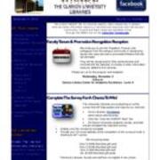2015-11-03 Inside the Clarion University Libraries Newsletter (Vol. 11, No. 11)