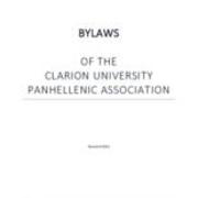 2015-09 Panhellenic Council Constitution and By-Laws