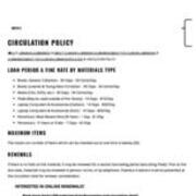 Circulation Policy