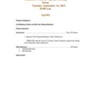 2021-09-14 Council of Trustees Special Meeting Agenda