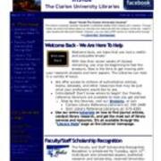 2011-03-15 Inside the Clarion University Libraries Newsletter (Vol. 6, No. 23)
