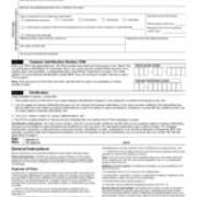 ca. 2015 Federal W-9 Form