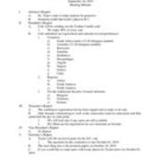 2019-09-10 Clarion University Model United Nations Meeting Minutes