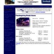 2014-11-24 Inside the Clarion University Libraries Newsletter (Vol. 10, No. 14)