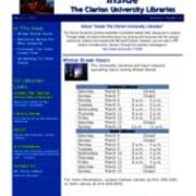 2010-03-02 Inside the Clarion University Libraries Newsletter (Vol. 5, No. 22)