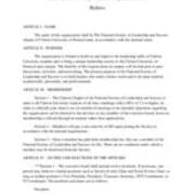 ca. 2020 National Society of Leadership and Success Constitution and By-Laws Version 3