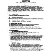 2010-2011 Faculty Senate Minutes