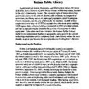 A Challenge:  Technology and the Kalona Public Library