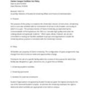 Clarion Campus Facilities Use Policy 2010-10-1
