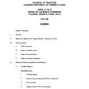 2016-04-21 Council of Trustees Agenda