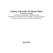 2013-10-28 Clarion University Workforce Plan