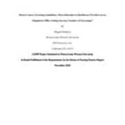 Breast Cancer Screening Guidelines