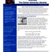 2009-11-17 Inside the Clarion University Libraries Newsletter (Vol. 5, No. 12)