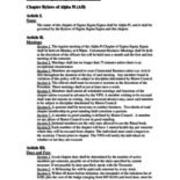 2020 Sigma Sigma Sigma Constitution and By-Laws