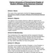 American Chemical Society By-Laws 1 ca. 2020