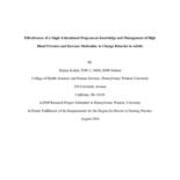 Effectiveness of a Single Educational Program on Knowledge and Management of High Blood Pressure and Increase Motivation to Change Behavior in Adults