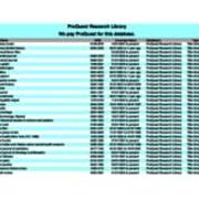 Unique Titles - ProQuest Research Library