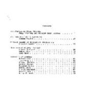 Volume 4, Number 1 1984 Table of Contents
