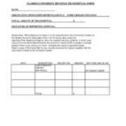 2019-06-12 CUP Transmittal Lost or Damaged Library Materials Blank Form