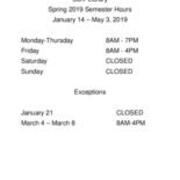 2019 Spring Suhr Library
