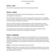 ca. 2020 Clarion Recycling Club Constitution and By-Laws