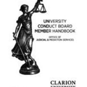 University Conduct Board Member Handbook, 2014
