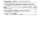 Volume 6, Number 1 1986 Table of Contents