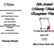 Minority Student Recognition Dinner Program, 2009-04-04