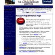 2014-11-18 Inside the Clarion University Libraries Newsletter (Vol. 10, No. 13)