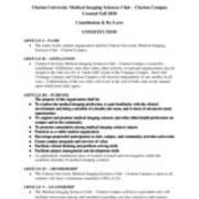 Fall 2018 Medical Imaging Sciences Club - Claron Campus Constitution and By-Laws