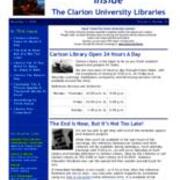 2008-12-02 Inside the Clarion University Libraries Newsletter (Vol. 4, No. 15)