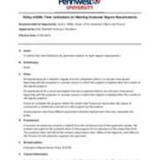2022-07-01 Time Limitations on Meeting Graduate Degree Requirements Policy