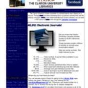 2015-02-17 Inside the Clarion University Libraries Newsletter (Vol. 10, No. 20)