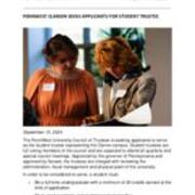 2024-09-10 PennWest Clarion Seeks Applicants for Student Trustee