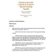 2017-06-14 Council of Trustees Agenda