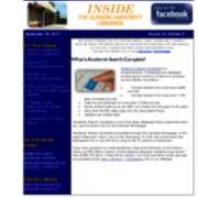 2017-09-19 Inside the Clarion University Libraries Newsletter (Vol. 13, No. 4)