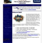2015-01-20 Inside the Clarion University Libraries Newsletter (Vol. 10, No. 16)