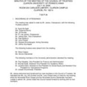 2009-7-16 Council of Trustees Minutes