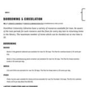 Borrowing & Circulation
