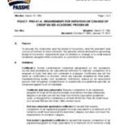 Requirements for Program Additions or Changes, 2012-01-19