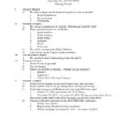 2019-09-03 Clarion University Model United Nations Meeting Minutes