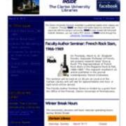 2012-03-06 Inside the Clarion University Libraries Newsletter (Vol. 7, No. 22)