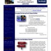 2015-11-10 Inside the Clarion University Libraries Newsletter (Vol. 11, No. 12)