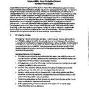 2015 Responsibility Center Budgeting Manual